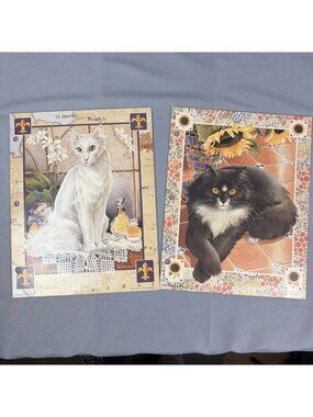 Vtg 90’s Mead Folders Brushcreek Creative Vivian Boswell Sophisticats Cats Lot 2